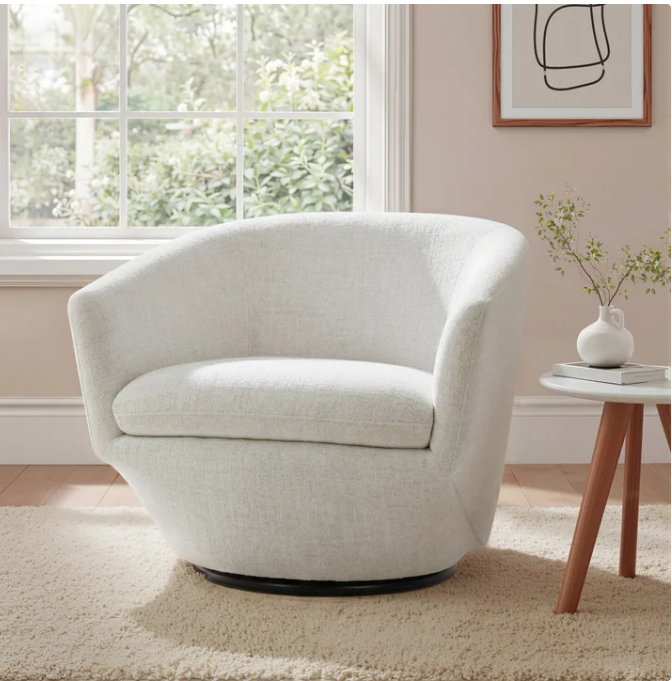Aiden & Ivy Fabric Swivel Chair