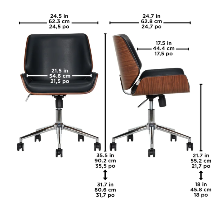 Lillian August Ciara Bentwood Office Chair