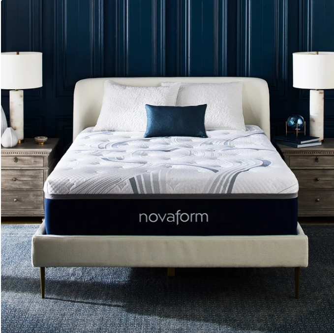 Novaform ComfortGrande Plus Advanced 14 in. Gel Memory Foam Queen Mattress