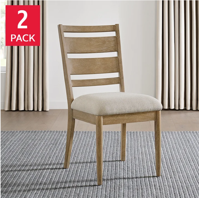 Echo Springs Fabric Dining Chairs, 2 pack