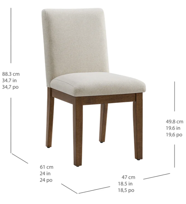 Bayside Furnishings Dining Chair, 2-pack